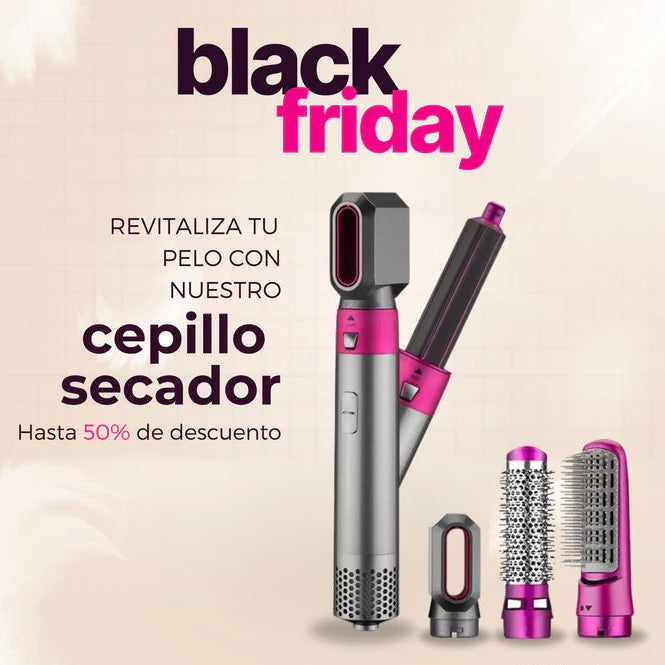 Cepillo 5 em 1 VALECOM: ¡Cabello Perfecto, Brillante y Sin Esfuerzo!
